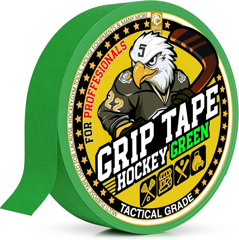 Eagle's Hockey Tape Multipurpose Cloth Tape Roll for Lacrosse Baseball & Softball Bats, Rackets, Pullup Bars, Gardening Tools, Sports Gift Perfect for Wrist, Ankle, Foot, Knee and Hand Taping - Image 1